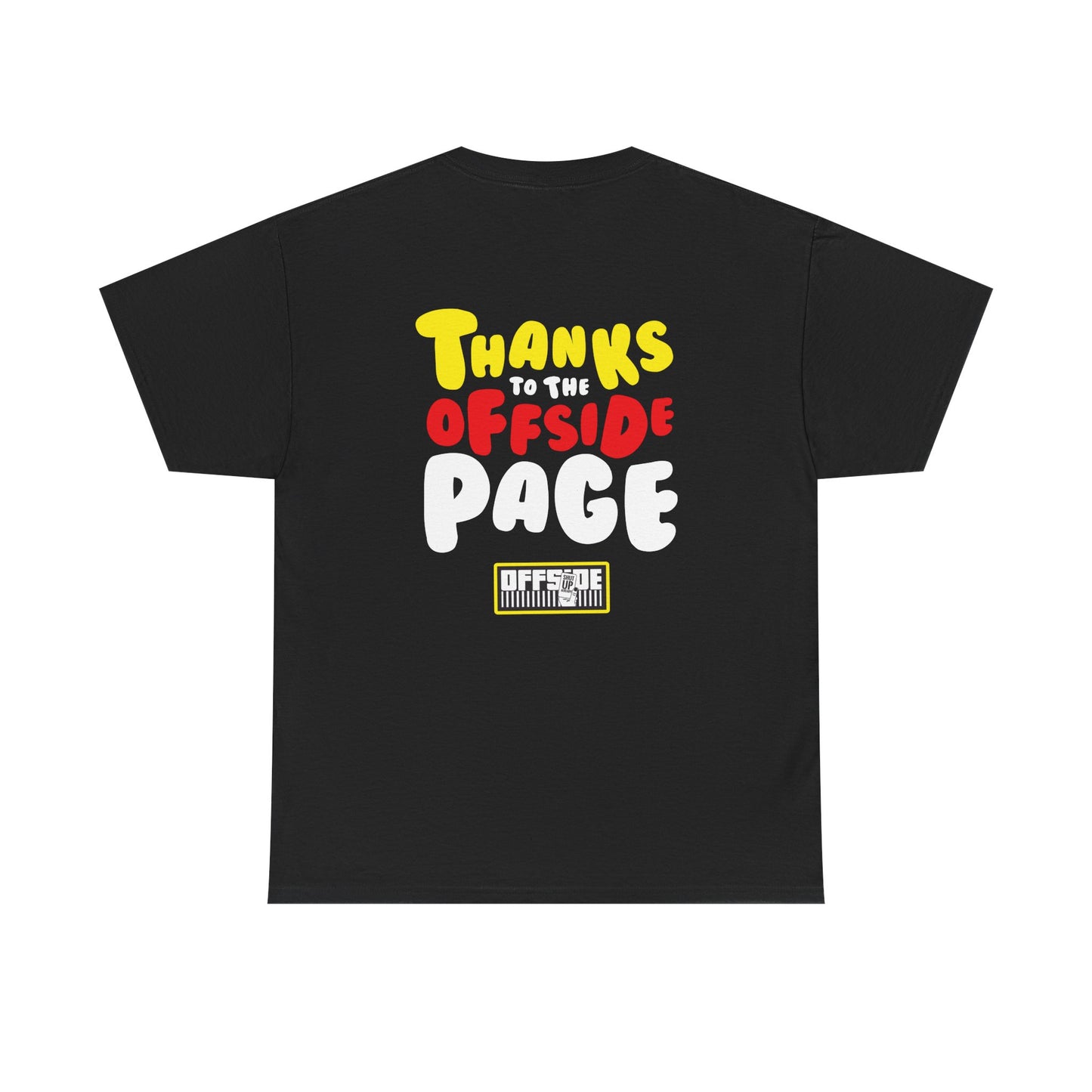 Unisex Graphic Tee “I Am No Longer a Cheeseburger-Thanks to the Offside Page”