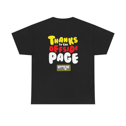 Unisex Graphic Tee “I Am No Longer a Cheeseburger-Thanks to the Offside Page”