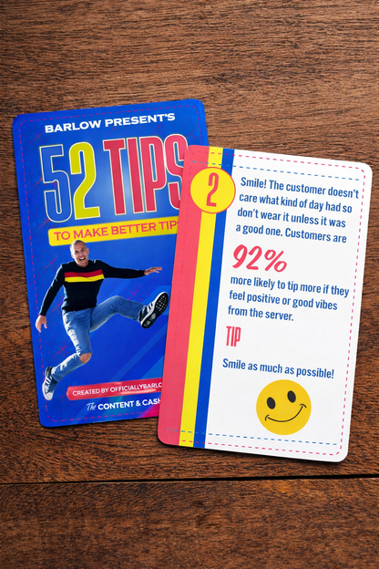 52 Ways to Make More Tips – Card Deck