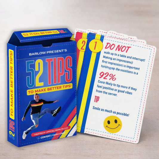 52 Ways to Make More Tips – Card Deck